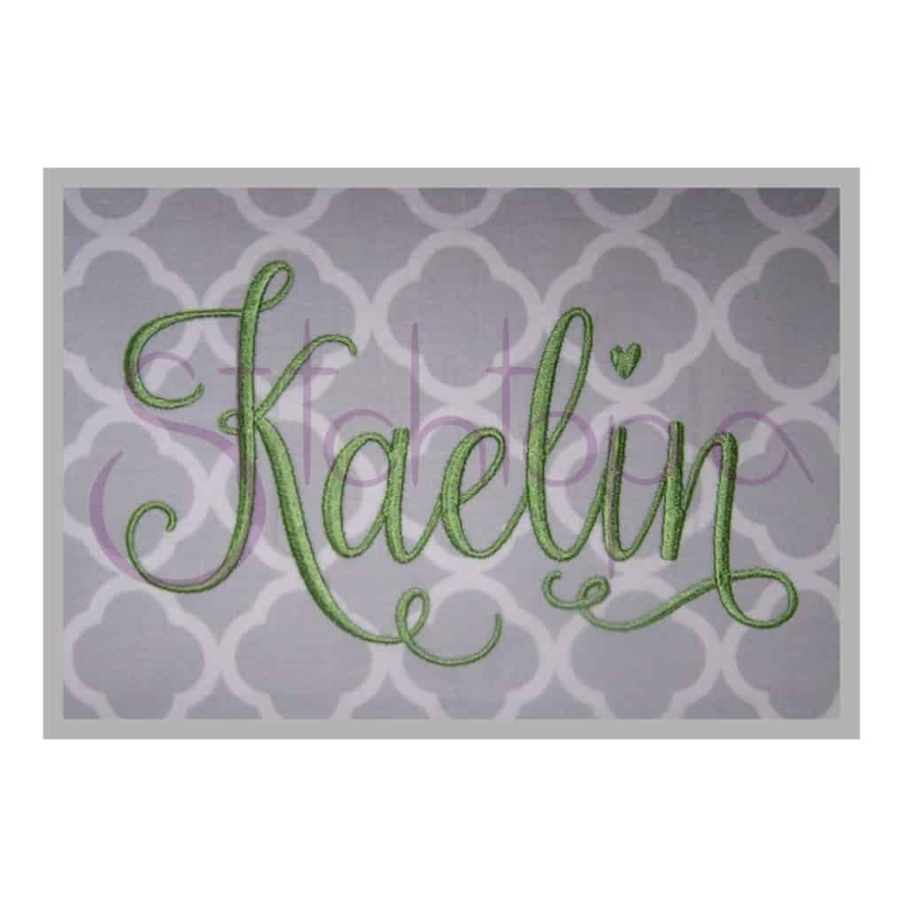 Kaelin Embroidery Font #2 - 4