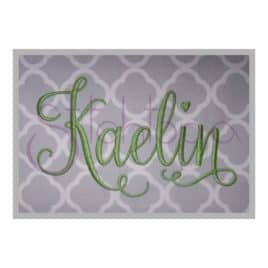 Kaelin Embroidery Font #2 – 4″ 5″ 6″