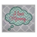Thought Bubble Applique Design