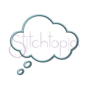 Thought Bubble Applique Design - Image 2