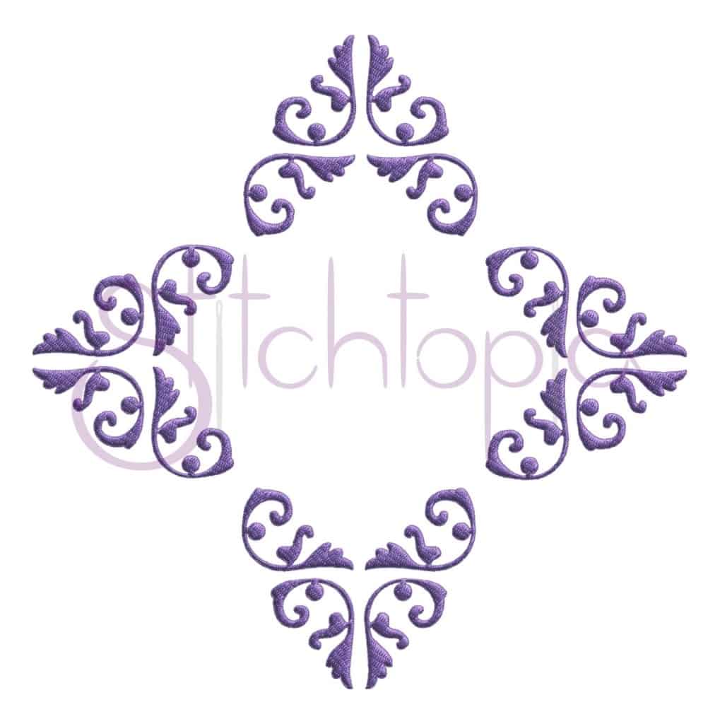 Damask Diamond Embroidery Frame Stitchtopia