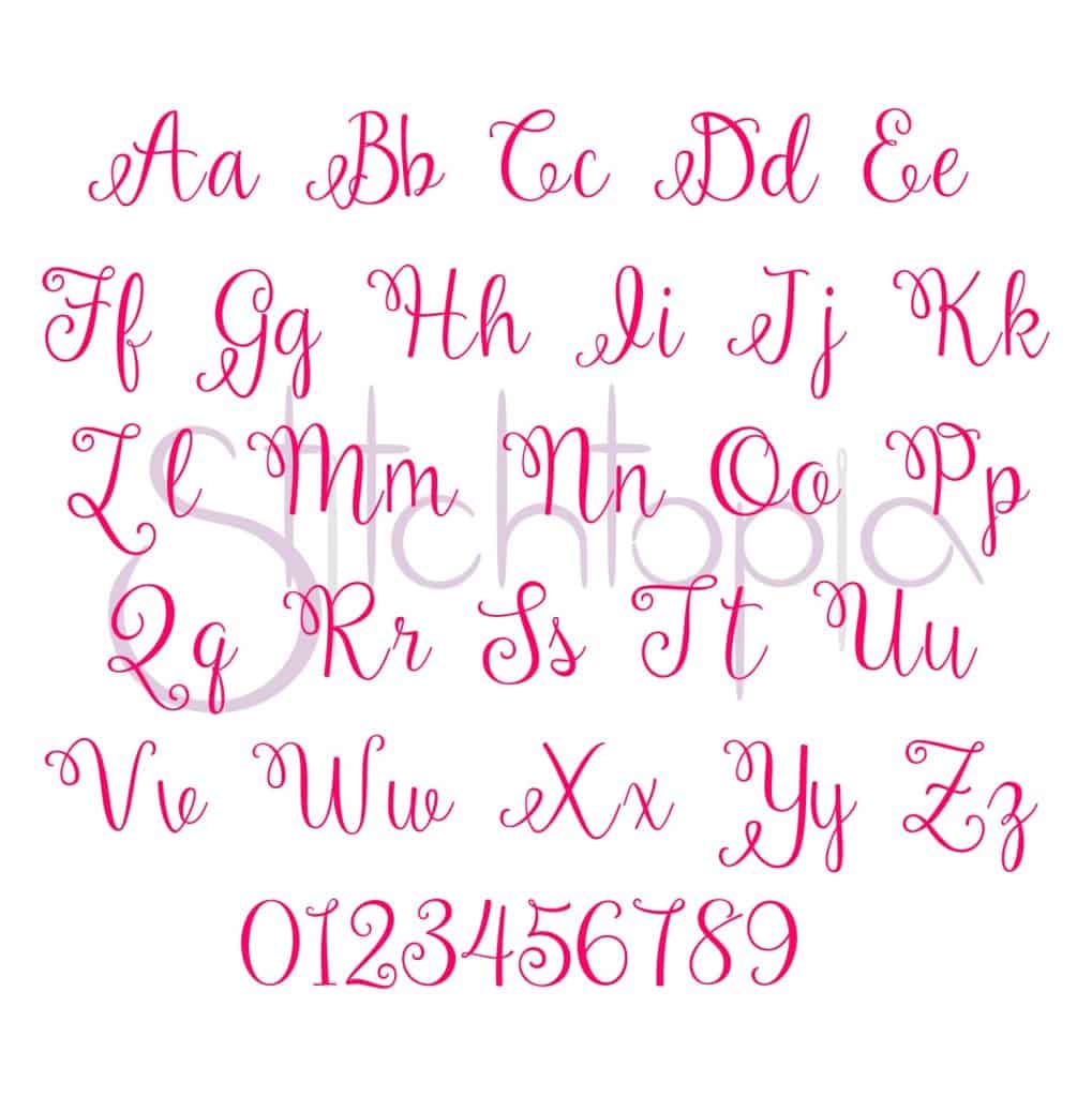 4 BX and 5 Lola Applique Font 3