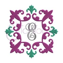 Vintage Damask Embroidery Frame