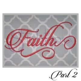 Faith Embroidery font
