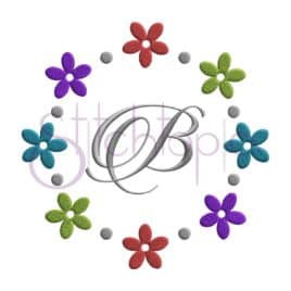 Flower Dot Embroidery Frame