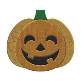 Halloween Jack O’ Lantern Embroidery Design #1