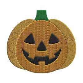 Halloween Jack O’ Lantern Embroidery Design #3