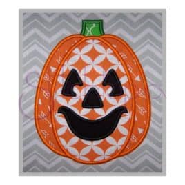 Halloween Jack O’ Lantern Applique Design #4