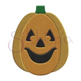 Halloween Jack O’ Lantern Embroidery Design #4