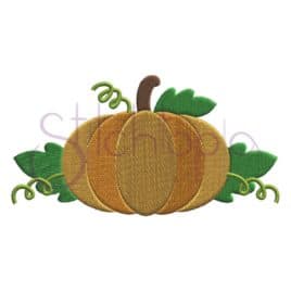 Pumpkin Embroidery Design #5