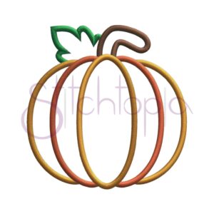 Pumpkin Applique Design #1 - Image 2