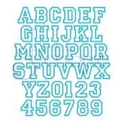 Sports Applique Font Set - 2", 3", 4" Letters & Numbers ...