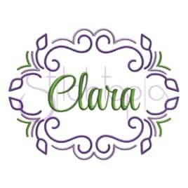 Swirly Bud Embroidery Frame