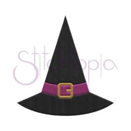 Halloween Witch’s Hat Embroidery Design