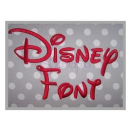 Disney Embroidery Font – .5″ 1″ 1.25″ 1.5″ 2″ 2.5″ 3″