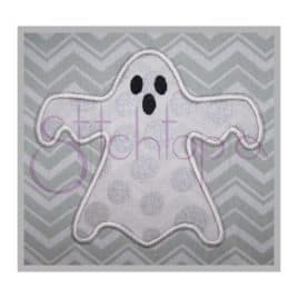 Halloween Ghost Applique Design