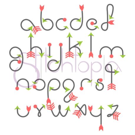 Stitchtopia Arrow Monogram Set All Letters