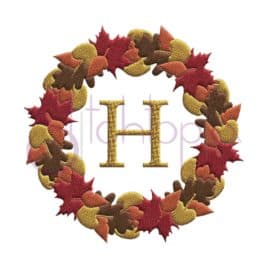 Fall Leaves Wreath Frame