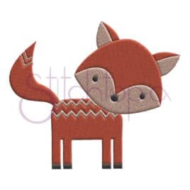 Forest Animals Fox Embroidery Design