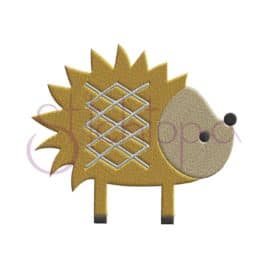 Forest Animals Hedgehog Embroidery Design