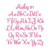 Hailey Embroidery Font #1 - .5" 1" 1.5" 2" 2.5" 3" - Image 2