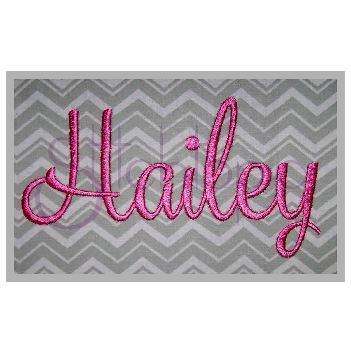 Hailey 1 Monogram Set – 1″, 2″, 3″ | Stitchtopia