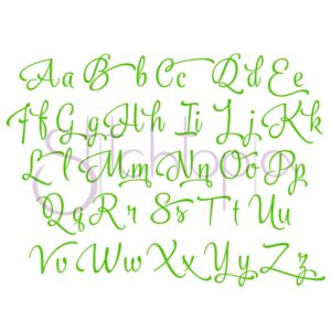 Hailey Embroidery Font  Bundle 1-4 & 10 Accents Large - Image 4