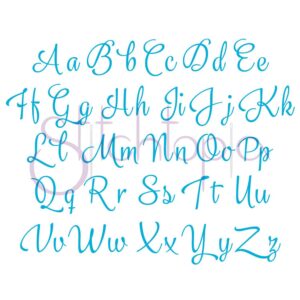 Hailey Embroidery Font  Bundle 1-4 & 10 Accents Large - Image 5
