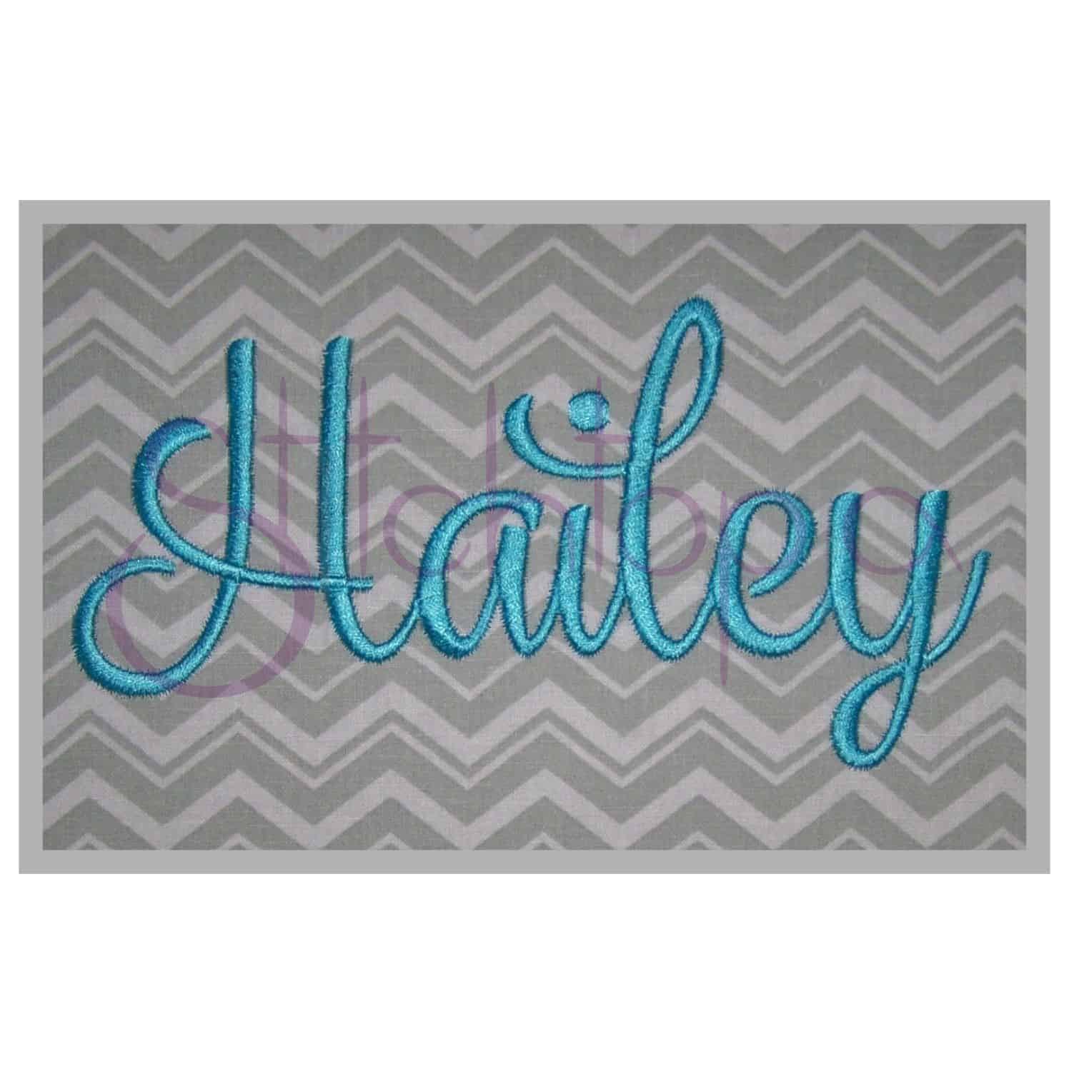 Hailey 4 Monogram Set – 1″, 2″, 3″ | Stitchtopia