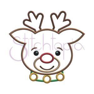 Reindeer Applique Design - Boy - Image 2