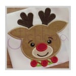 Reindeer Applique Design - Boy