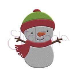 Christmas Snowman Embroidery Design