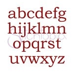 Tweed Embroidery Font - Lowercase - 1", 1.5", 2", 2.5", 3" - Image 2