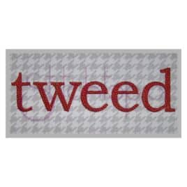 Tweed Embroidery Font – Lowercase – 1″, 1.5″, 2″, 2.5″, 3″