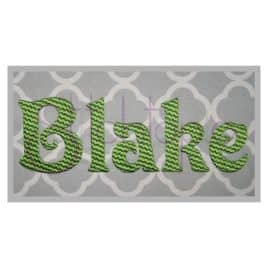 Blake Filled Embroidery Font – 1″, 1.5″, 2″, 3″