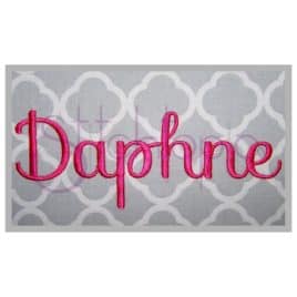 Daphne Embroidery Font Set – .5″, 1″, 1.5″, 2″, 3″