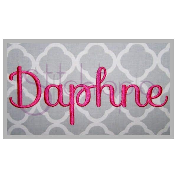 Daphne Embroidery Font Set - .5