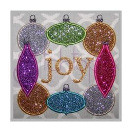 Christmas Ornament Applique Frame