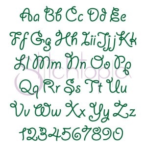 Austin Embroidery Font - 1