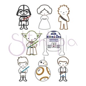 Space Guys Applique Design Set - Image 2