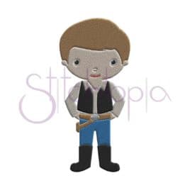 Space Pilot Embroidery Design