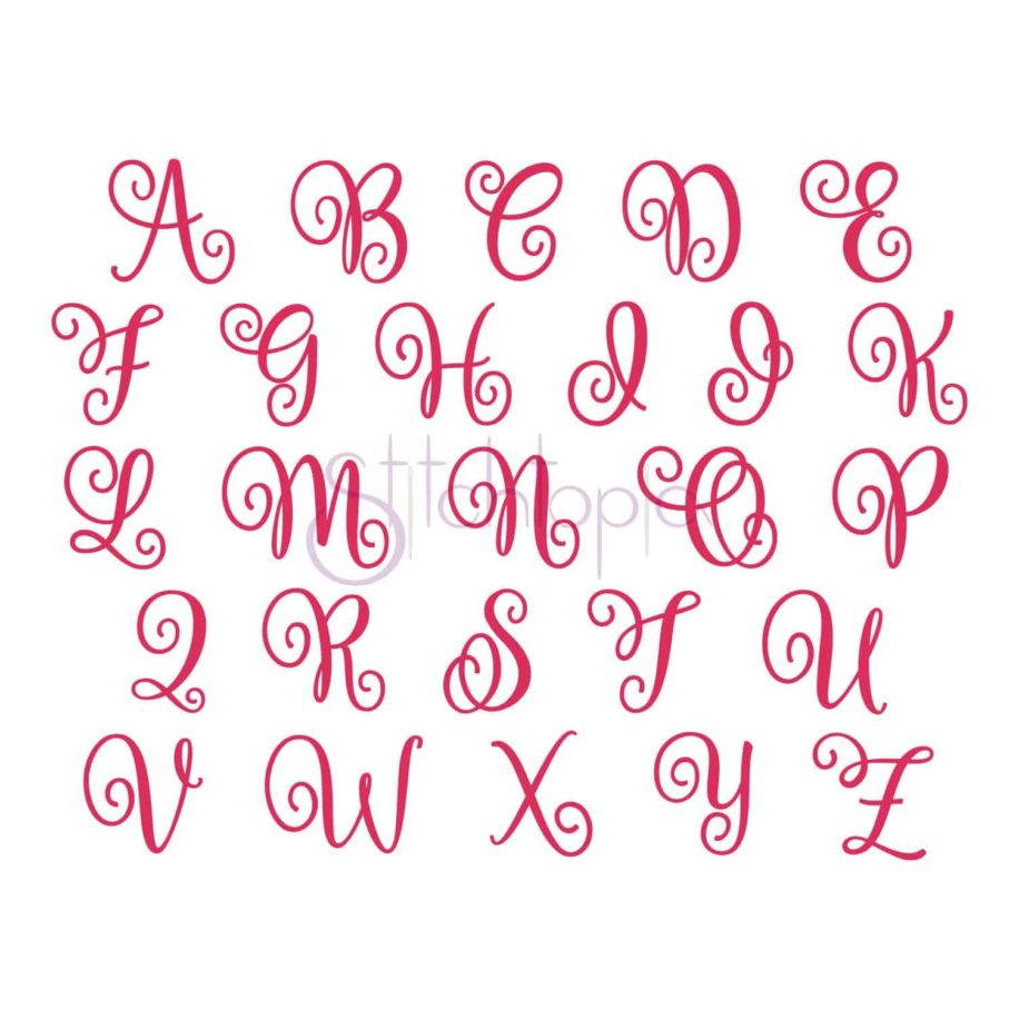 Carried Away Monogram Font 1