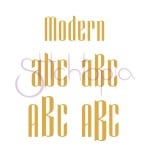 Modern Monogram Font Set - 3", 4", 5", 6", 7" - Image 3