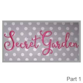 Secret Garden Embroidery Font #1 – 1″ 1.5″ 2″ 2.5″ 3″
