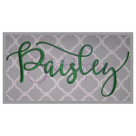 Paisley Embroidery Font Set 1