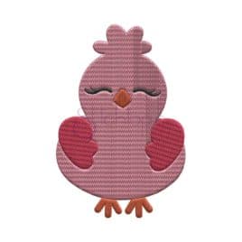 Bird Embroidery Design – Girl