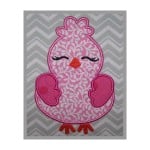 Bird Applique Design - Girl