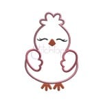 Bird Applique Design - Girl - Image 2