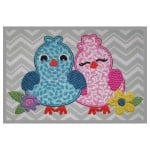 Bird Applique Design - Lovebirds