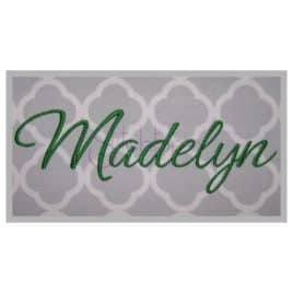 Madelyn Embroidery Font Set – 1″, 1.5″, 2″, 2.5″, 3″